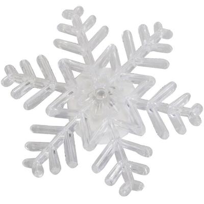 LED Christmas Decoration - Suction Cup Snowflake with Changing Colors