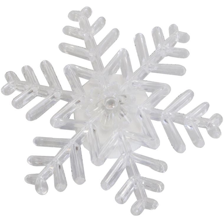 LED Christmas Decoration - Suction Cup Snowflake with Changing Colors