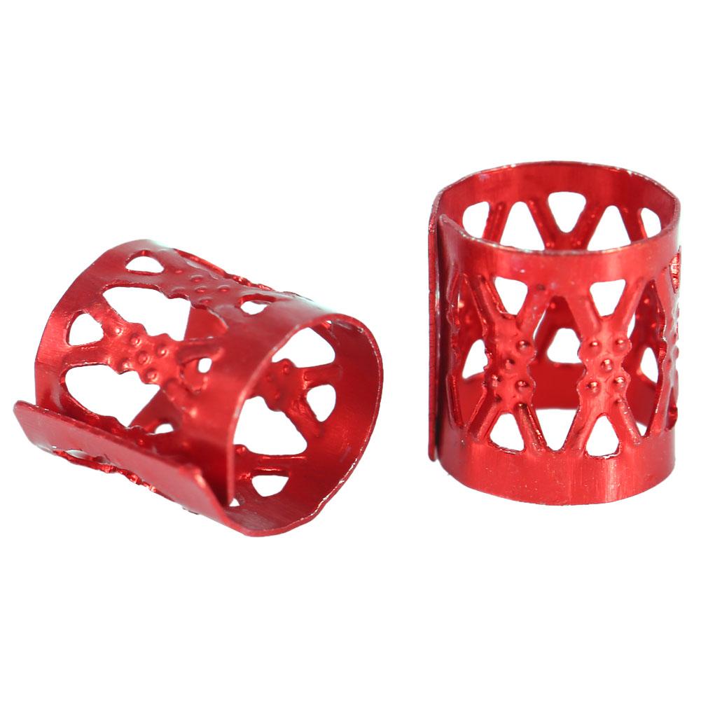 100PCS Bag New Colorful Hair Braiding Beads Rings Cuff Styling Decoration Tools 7 Colors