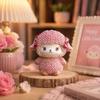 Cute 2027 Lamb Statue Resin Craft Desk Decor Cartoon Sheep Year Figurine  Desktop