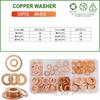 Solid Pure Copper Washers Annealed M5 M6 M8 M10 M12 M14 M16 M20 Sump Plugs Oil Seal Oring Spacers Motorcycle Flat Gasket Kit Oil Drain Plugs 3