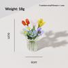 Handgefertigte Glasblumen, Glas-Simulation-Bouquet, Frische Blumenarrangement, Schreibtisch-Blumendekoration
