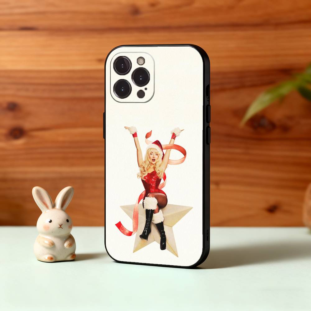S-Sabrina Carpenter Singer Phone Case For iPhone17 16 15 14 13 12 11 Pro Max Plus,5G Soft Black Case