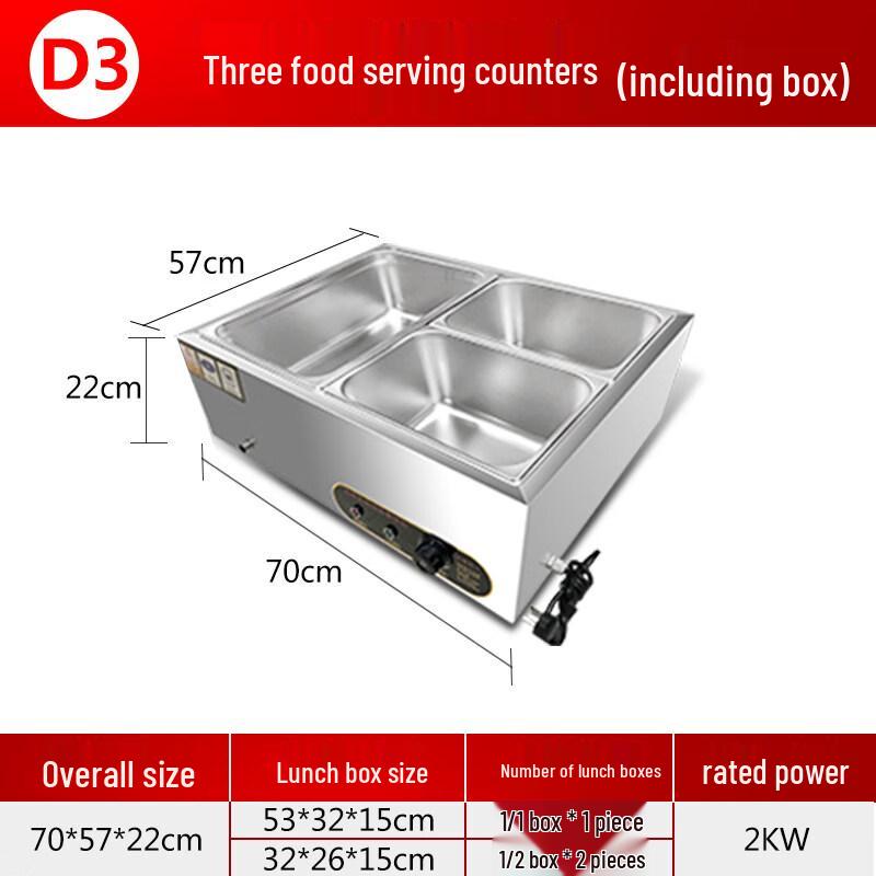 Aokewen Commercial Food Warmer and Serving Counter