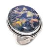 Blue Triplet Opal Gemstone Handmade 925 Sterling Silver Jewelry Ring Size 8 u8H66