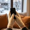 Stylish Daily Commuting Warm Set Winter Thermal Three-piece Set, Thickened Knit Hat Scarf And Gloves Unisex Outdoor Skiing Cycling Gear Kit,
