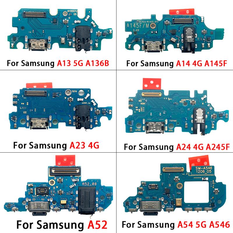 Per Samsung A13 A23 A33 A53 A52 A72 A14 A24 A34 A54 4G 5G Porta di Ricarica USB Connettore Dock Caricatore Scheda con Cavo Flessibile Micro