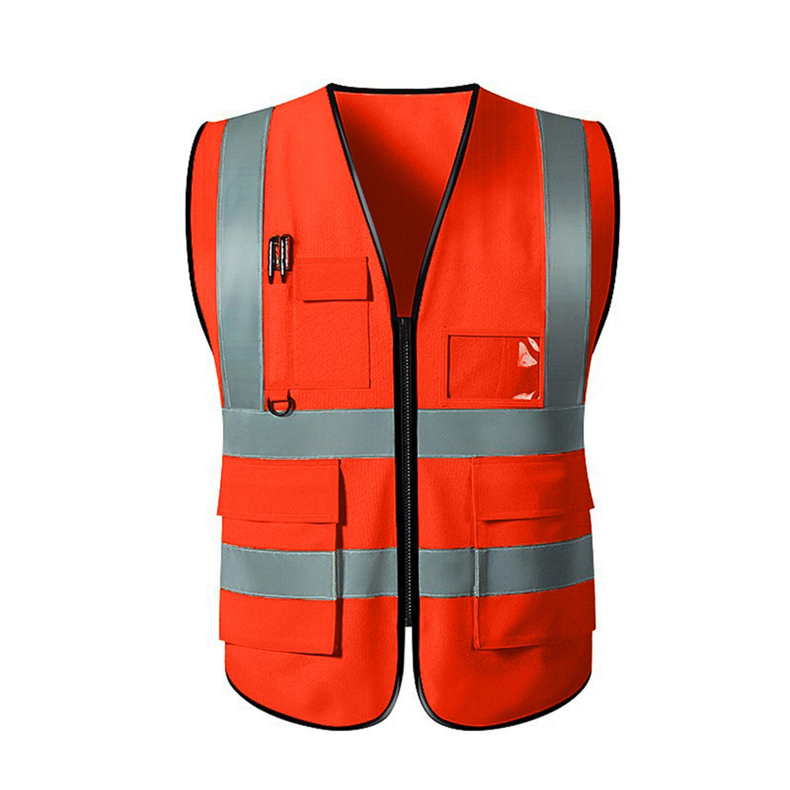 

Одежда для дорожного движения Светоотражающая одежда Яркая флуоресцентная рабочая одежда One Size