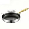 316 Stainless Steel Frying Pan Non-Stick Wok Honeycomb Skillet Home Steak Skillet Gas Stove Pot Induction Kitchen Cookware