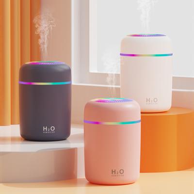Colorful Cup Humidifier with Running Lights, Aroma Diffuser, Desktop Car Purifier