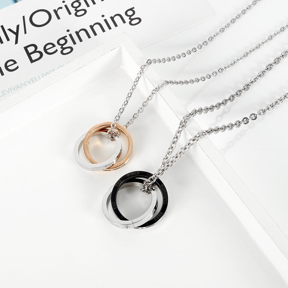 OPK Nerezový přívěsek Klasický náhrdelník pro pár