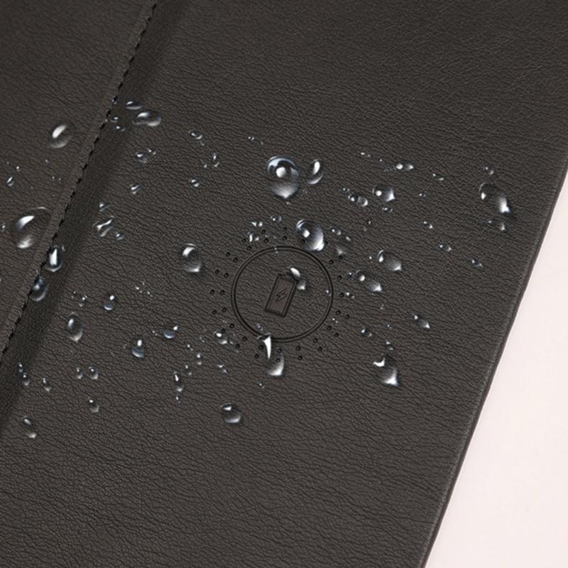 Oversized Leather Like Desk Mats With 15W Charging Station Builts In For Seamless Computer Accessory Integration