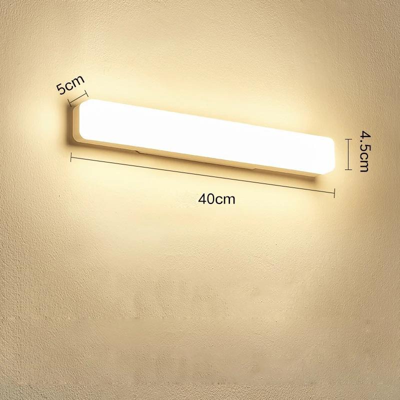Modern LED Wall Light Bathroom 13W/18W Wall Lamp Bathroom Lights Toilet Mirror Line Lamp Bedroom Make Up light Warm/Cold White