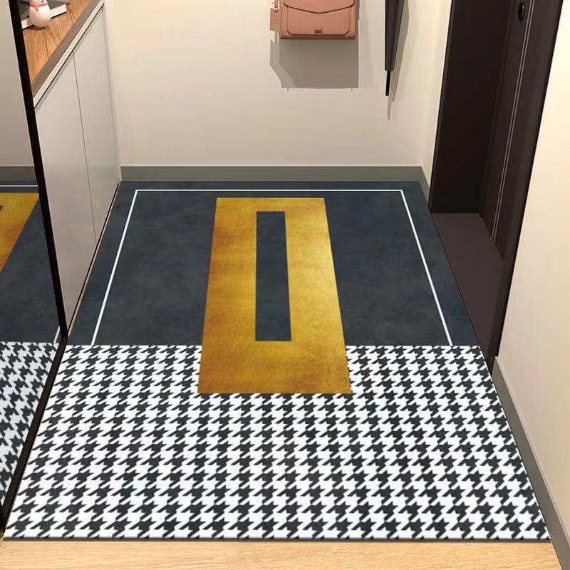 

Коврик для прихожей с геометрическим узором, коврик для ног в фойе, коврик для двери в гостиную, грязеотталкивающий и нескользящий ковер 60*90CM