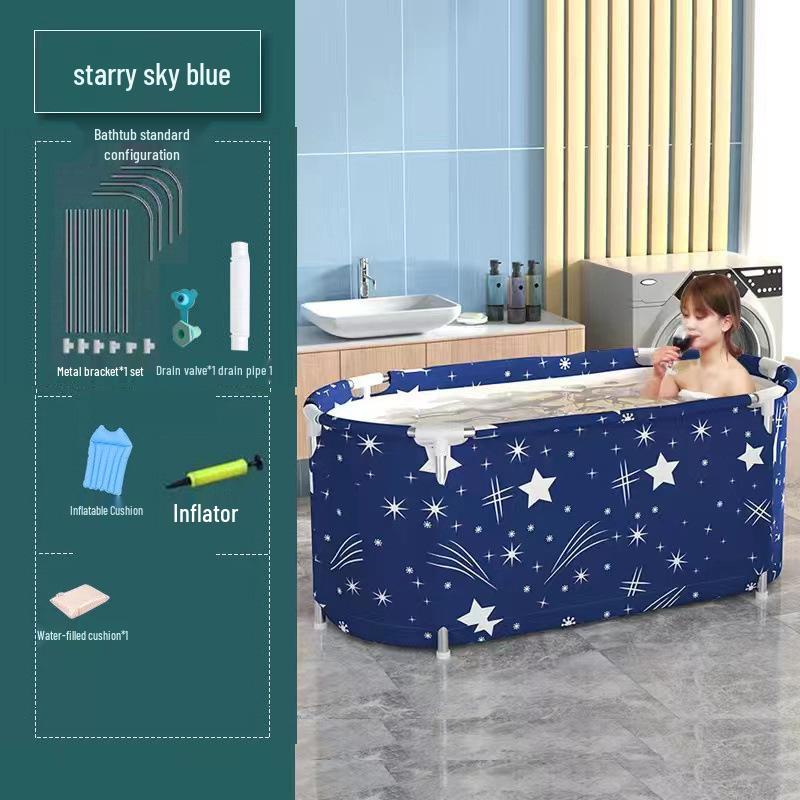 Adult Folding Soak Tub & Children's Bath Basin