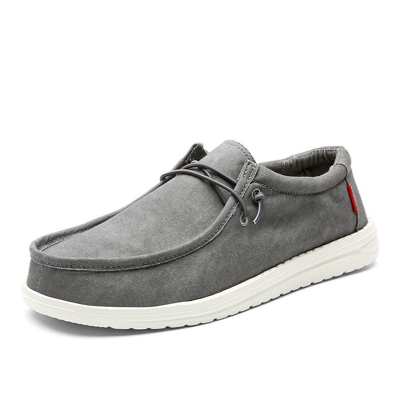 Fashion Non-Leather Casual Shoes Men Summer Loafers for Man Boat Shoes Leisure Slip-on Canvas Shoes for Men Espadrilles Homme