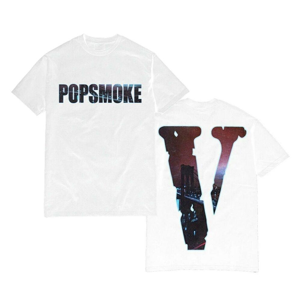 

Футболка унисекс Pop Smoke X Vlone Ny City Белая футболка унисекс Перепечатано