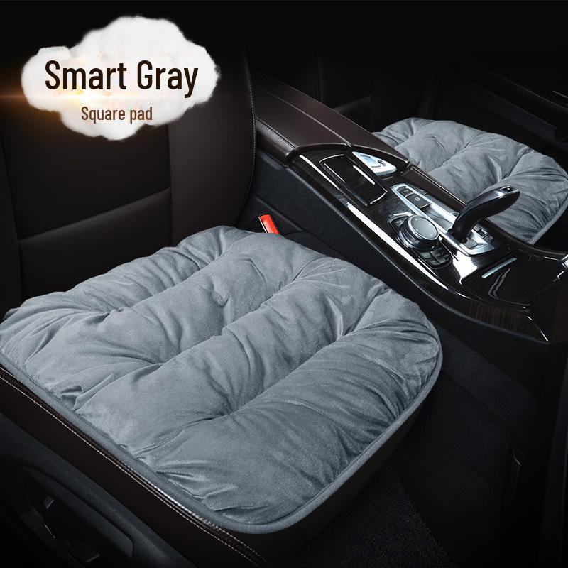 Pernă mică de flanel pentru scaun auto din trei piese pentru toate anotimpurile - pe jumătate înfășurată pentru vară, anti-alunecare și fără legare.