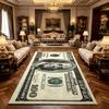 Colorful Creative Dollar Money Print Carpet Mat Rug Large Area Bedroom Entryway Non-Slip Stain Resistant Home Decoration