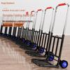 Folding Hand Cart: Compact Luggage Trailer for Elderly & Household Shopping