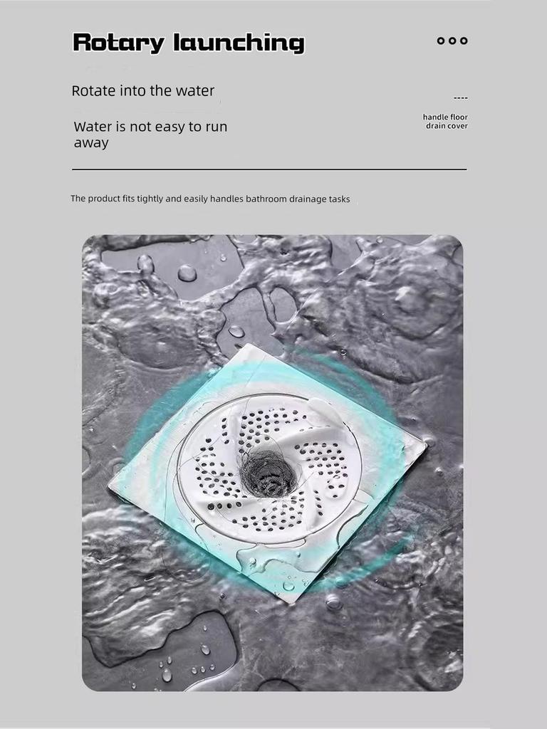 New Japanese-Style Drain Filter Net for Bathroom Hair, Vortex Drain Stopper, Anti-Insect and Anti-Odor Gadget