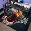1PC Custom Name Fire Basketball Hoop Action Theme Floor Mat Ideal for Living Room, Game Rooms, Office, Bedroom,Floor Mat Playful Design49