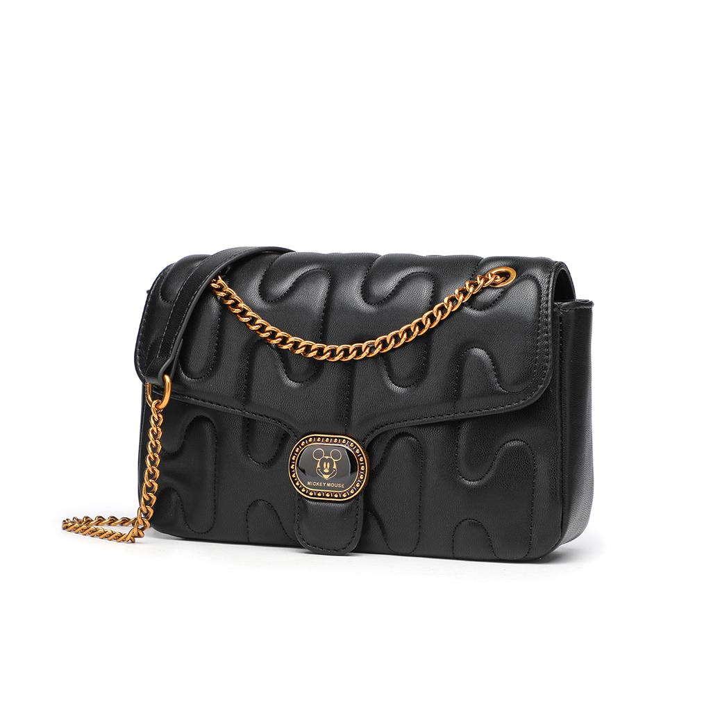 New Disney Mickey PU Shoulder Bag, Crossbody Bag Regular Women's Black/Pink BMK-71505