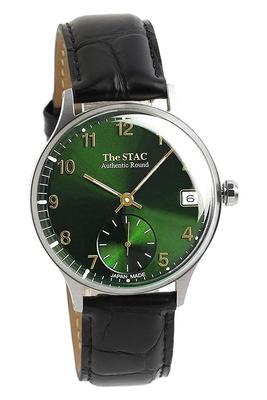 STAC 36mm Clasic Verde Negru Piele Japonia