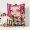 Custom Name Sword Warrior Flannel Blanket Throw Blanket Soft Warm Sofa Bed Home Decor Unique Gift