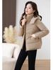 Women’s Short Windproof Thicken Warm Winter Jacket With Detachable Hood