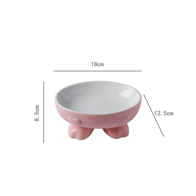 

Ceramic Cat Bowl with Neck Protection, Ideal for Short-Legged Cats and Kittens