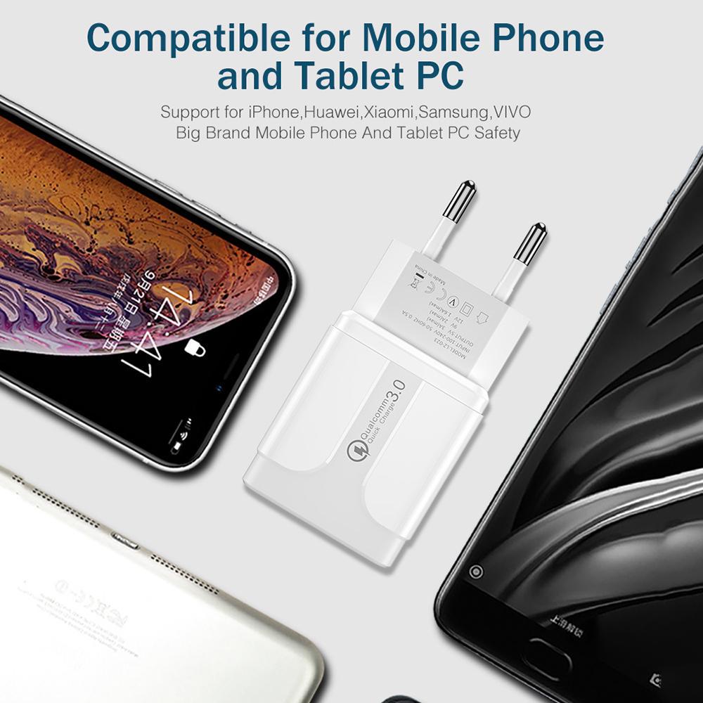 Quick Charge 3.0 for iPhone 15 16 for Samsung S10 S20 for Xiaomi