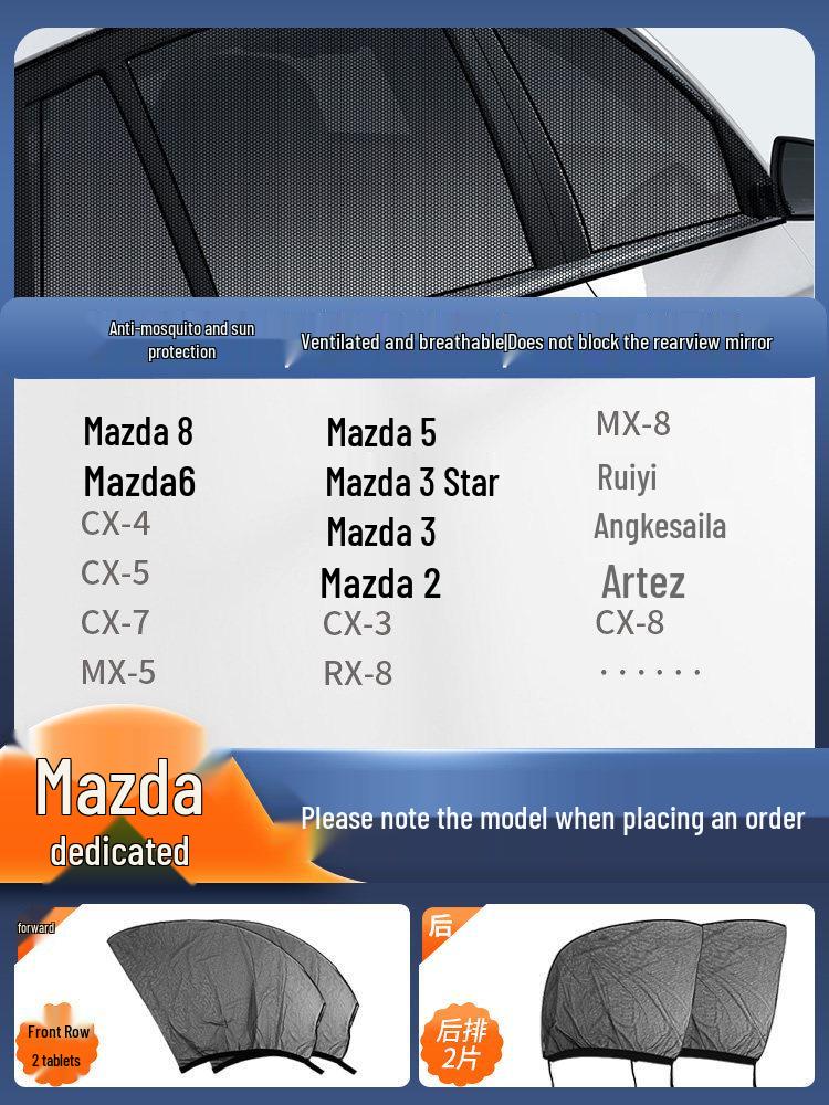 Car Window and Sunroof Anti-Mosquito Mesh: Insect-proof Sun Protection Screen & Curtain.