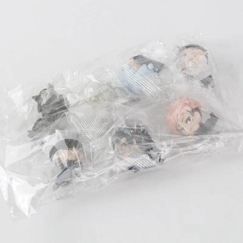 7Pcs/Set Lying Style Anime Jujutsu Kaisen Mini Figure Toys 3-4cm Satoru Gojo Mini Cute Gk PVC Statue Figurine Collectible Toys