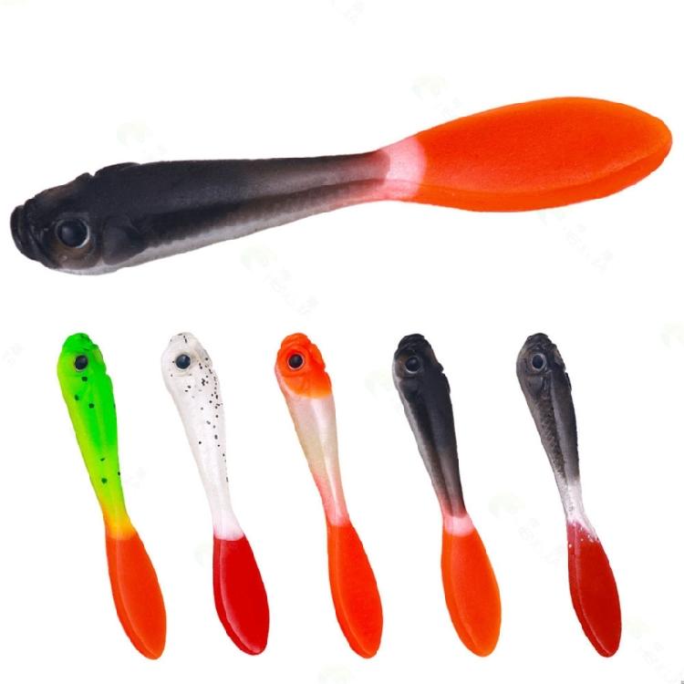 5pcs Artificial Baits 7cm 2.2g Wobbler Fishing Baits Double Color Fishing Lures Swimbait Lures Fishing Tackle Accessory