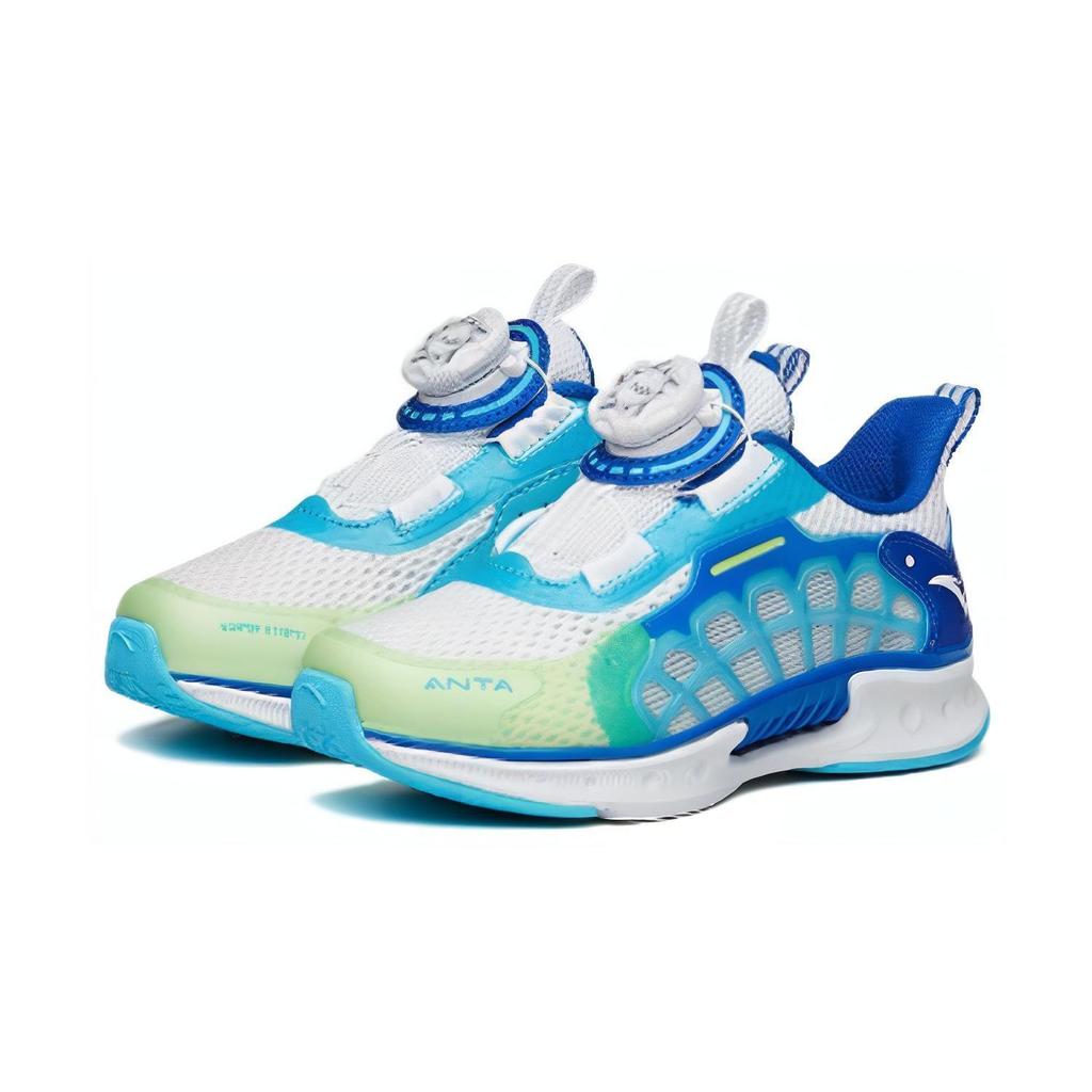 Anta Kids Non-Slip Shock Absorbing Durable Low-Top Running Shoes Kids sneaker Royal-Blue 312229903-3