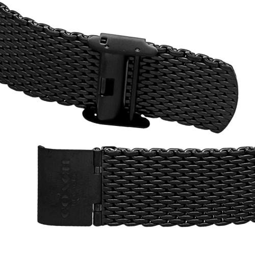 COACH CHARLES 41MM Men's Watch, Black Dial, Stainless Steel, Mineral Glass, Quartz Movement, Water Resistant, 14602148