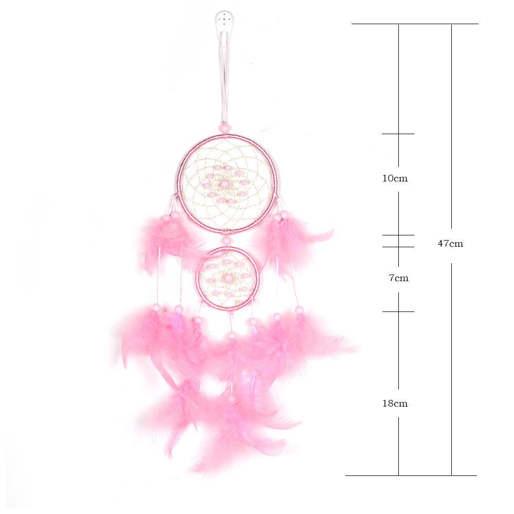 Handmade  Feathers Night Light Car Wall Hanging Room Home Decor