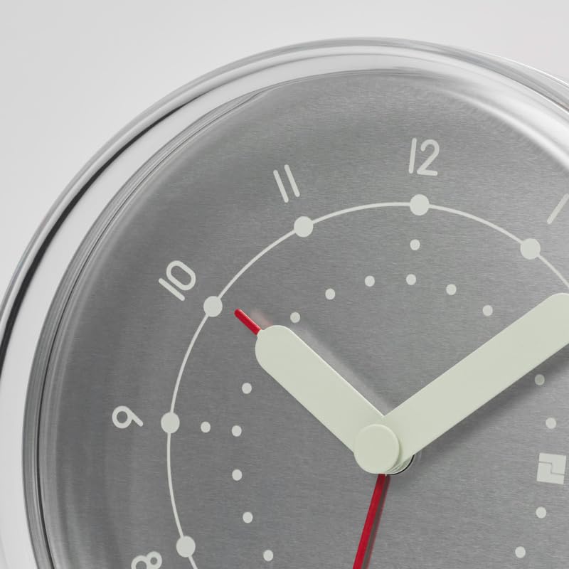 Lemnos Alarm Clock, Analog, Ento Aluminum, Luminous, ENTO NTL25-02 AL Lemnos