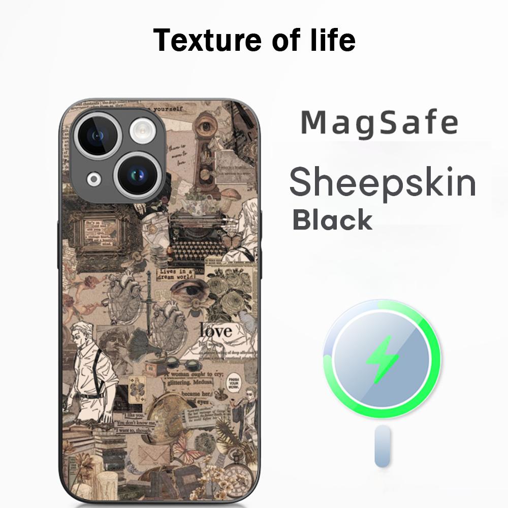 Kento Nanami cool man fashion design Phone Case For iPhone 16 15 14 13 12 11 Plus Pro Max  High-end Luxury Magsafe Sheepskin