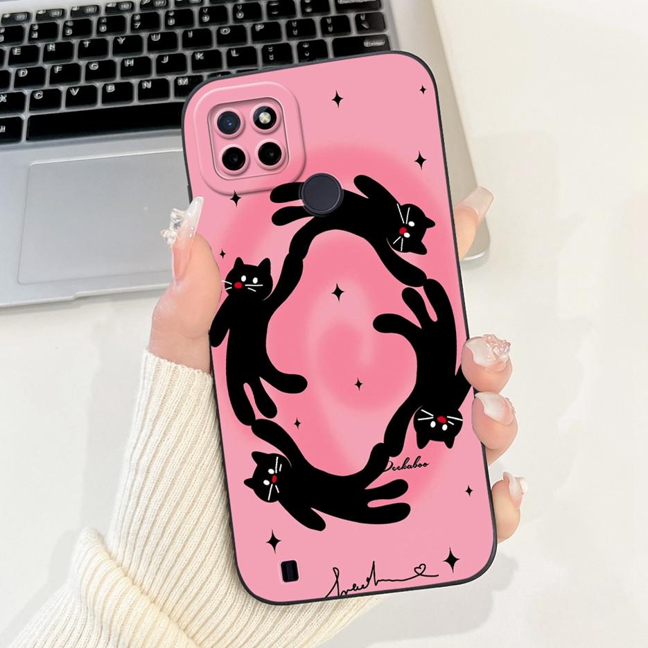 For Realme C21Y C25Y Case Luxury Candy Painted Cover Shockproof Phone Case For Realme C21 C 21 Y RealmeC21Y RealmeC25Y Soft Bags