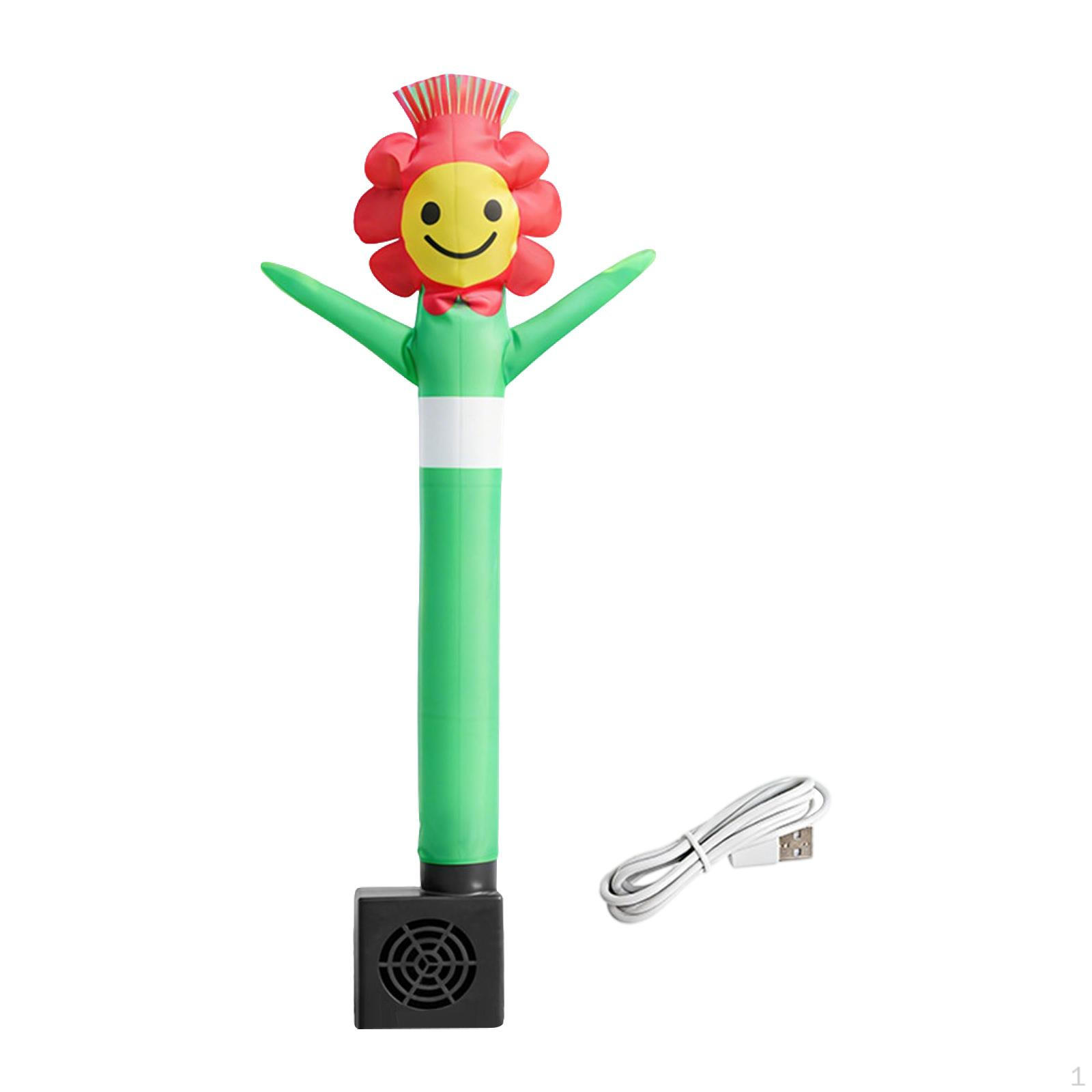 

Air Puppet Dance Funny Mini Inflatable Tube Figure with Blower Desk Decoration White Elephant PVC Flower