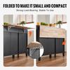 VEVOR Kitchen Island Cart, 50" Wood Top Breakfast Bar with Trash Cabinet Tilt Out 10 Gallon Storage