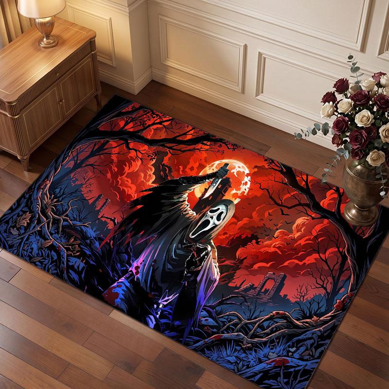 Scream Ghostface Rug Soft Thick Non Slip Floor Carpet for Bedroom Living Room Home Decor