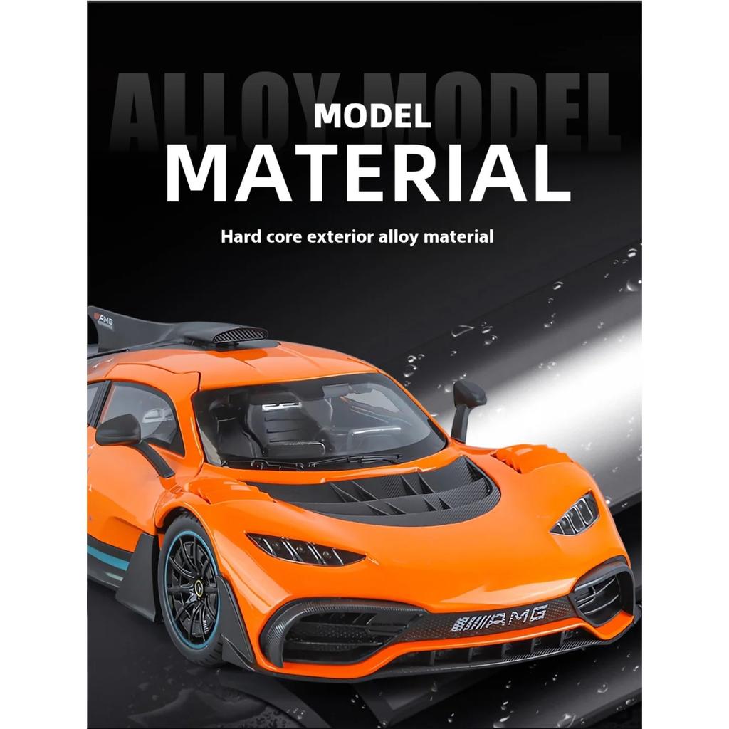 1/18 BENZ AMG ONE Alloy Super Sports Car Model Sound and Light Boy Toy Car Model Figure Birthday Gift Collection Desk Decoration