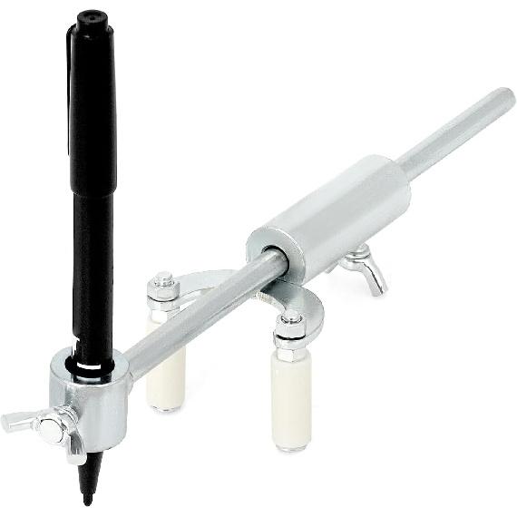 QWORK Auto Body Repair Scriber Tool Set - Adjustable Range 0-20Cm For Precision Automobile Dent Repair And Car Body Line Marking - Including Parallel