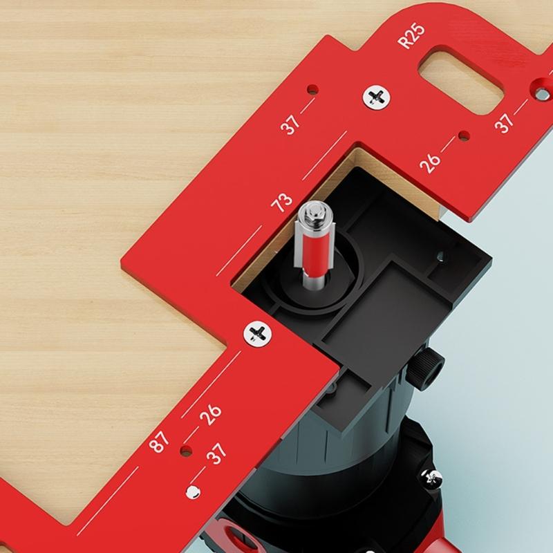 Arcs Grooves Making Tool Multipurpose Arcs Grooves Cutter Woodworking Slotting Template Suitable for Wardrobe Door Panel