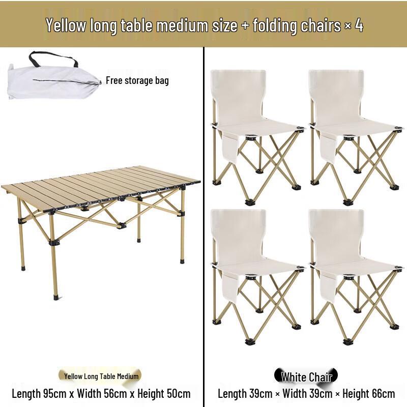 Linpan Outdoor Folding Camping Table & Chair Set