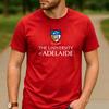 Vintage Retro The University of Adelaide Logo Cotton Graphic T Shirt Unisex Short Sleeve Alumni Graduate Holiday Tee