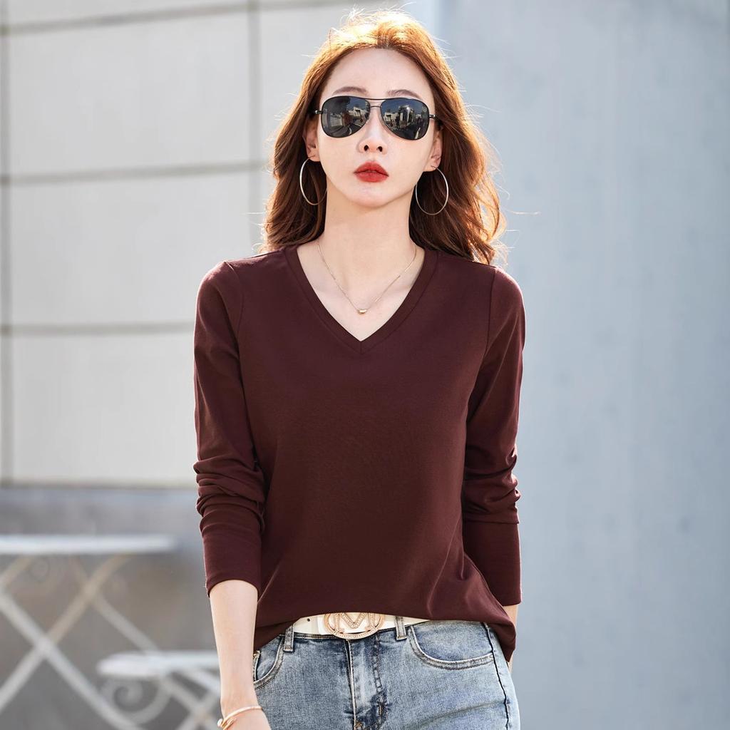 Women's Slim Shirt Korean Fashion Autumn Long Sleeve Women Stay Warm Elegant Pullover Women's Top